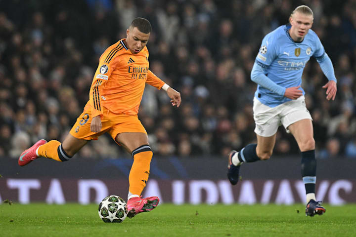 Kylian Mbappé (left) and Erling Haaland.