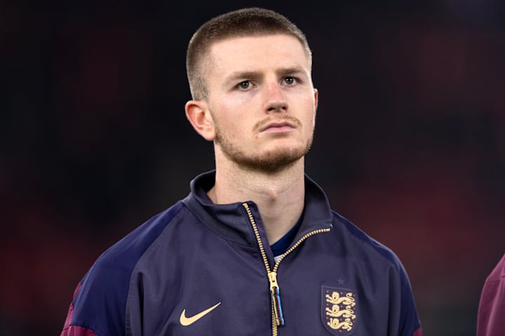 Adam Wharton representing England.