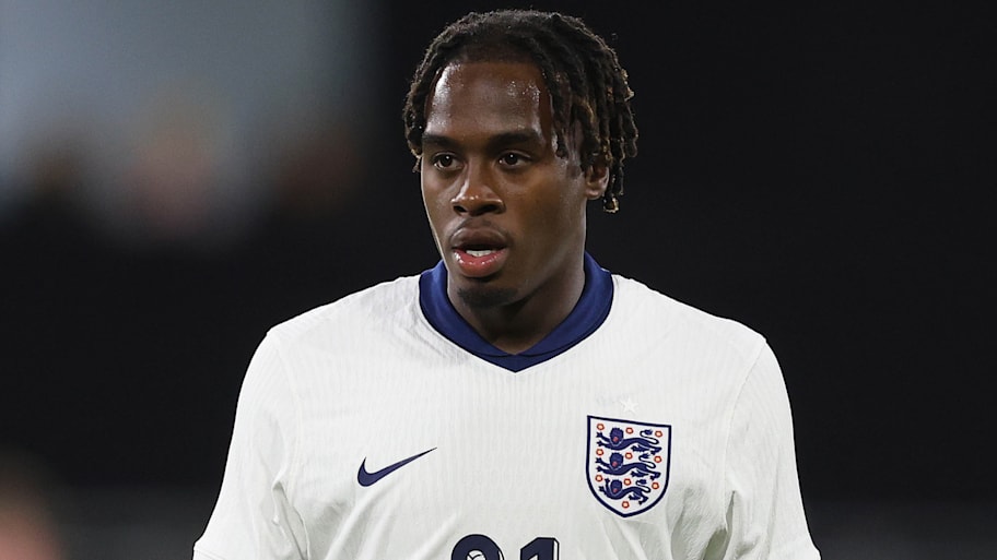 Jamie Gittens in an England top.