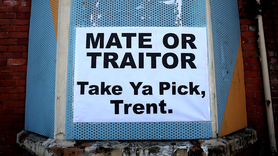 A poster aimed at Trent Alexander-Arnold.