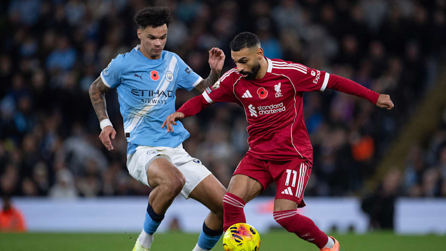 Nico O’Reilly (left) and Mohamed Salah.