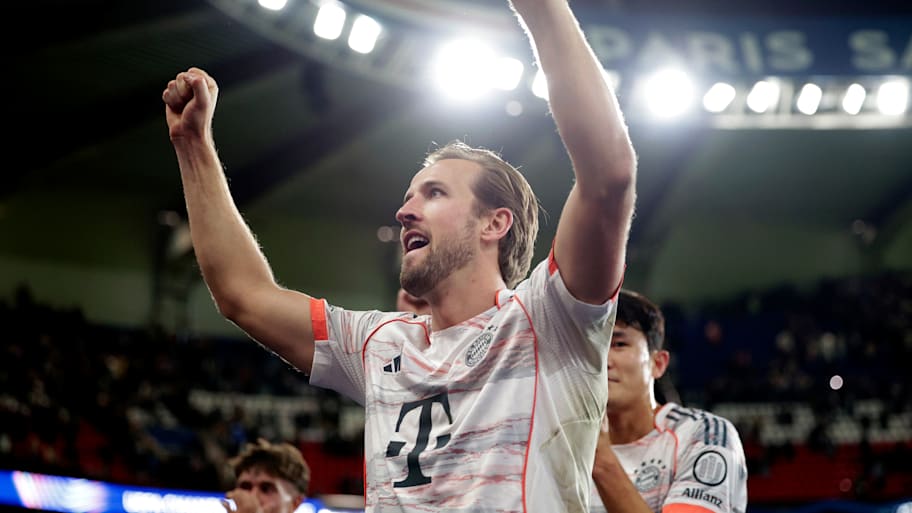 Harry Kane celebrating.