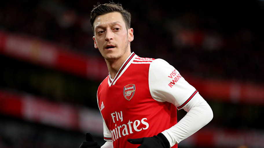 Mesut Özil in action for Arsenal.
