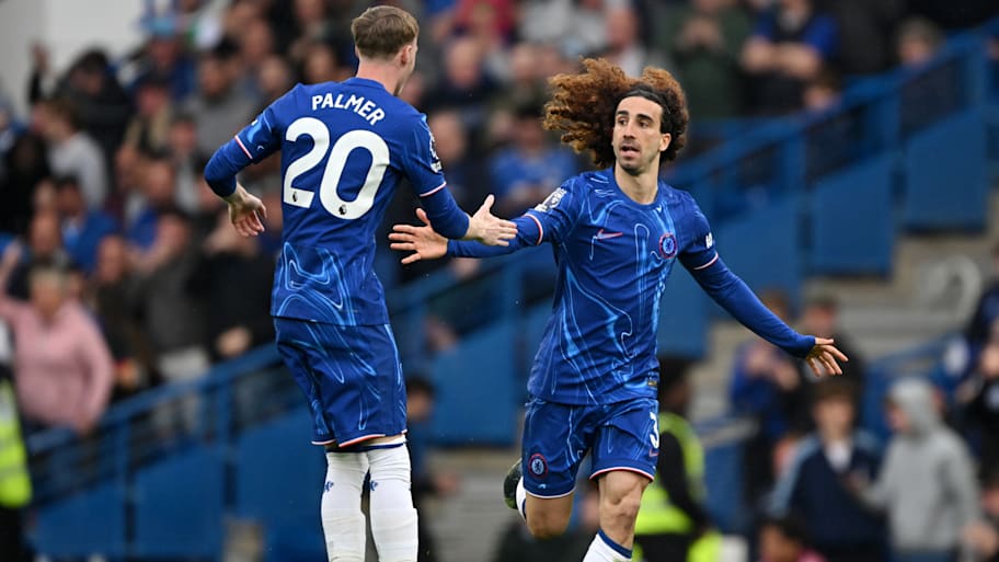 Cole Palmer (left) and Marc Cucurella.