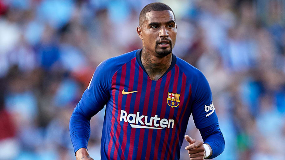 Kevin-Prince Boateng in action for Barcelona.