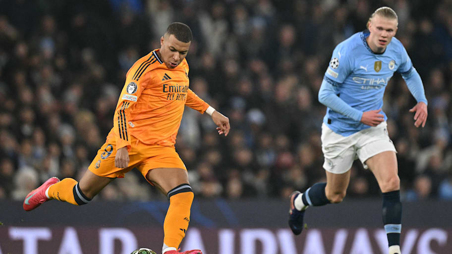 Kylian Mbappé (left) and Erling Haaland.