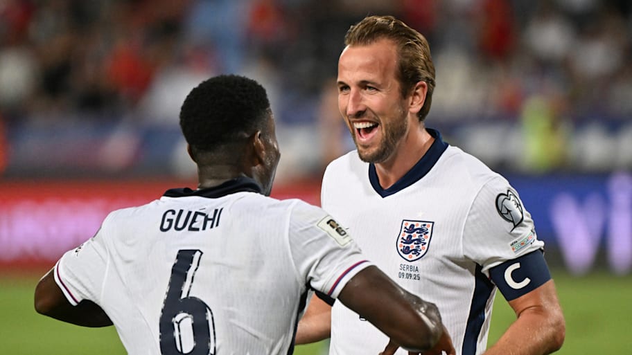 Marc Guéhi (left) and Harry Kane.