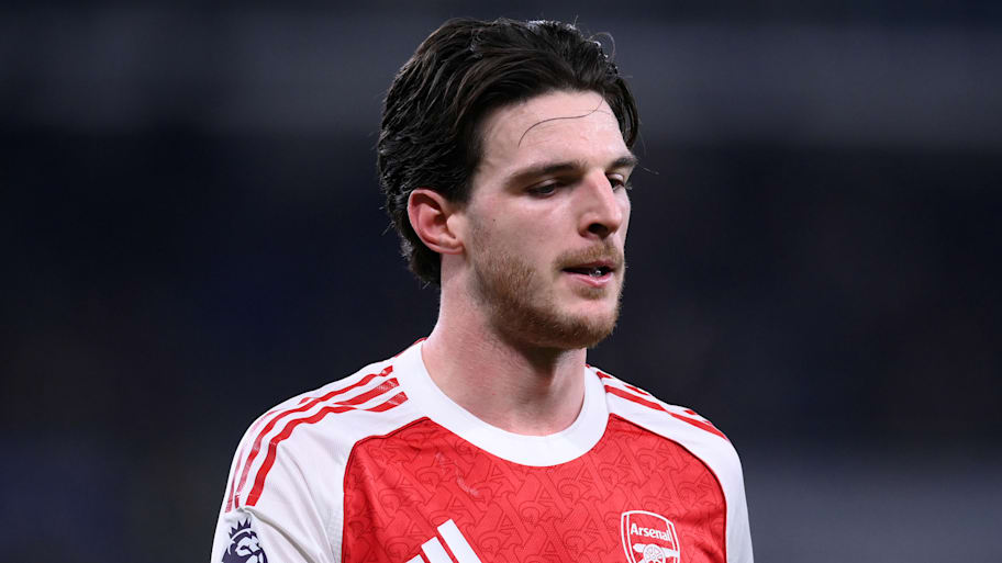 Declan Rice looking downcast.