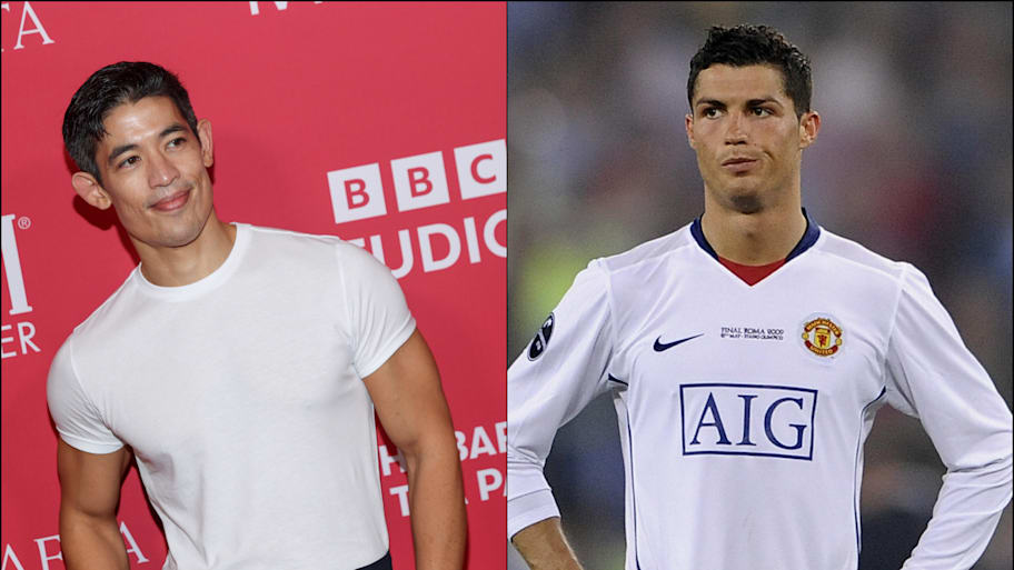 Christopher Chung (left) and Cristiano Ronaldo.