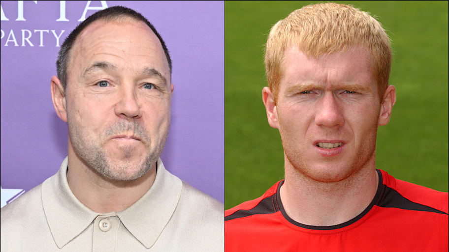 Stephen Graham (left) and Paul Scholes.