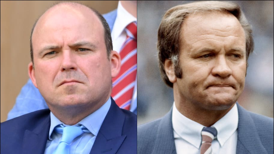 Rory Kinnear (left) and Ron Atkinson.