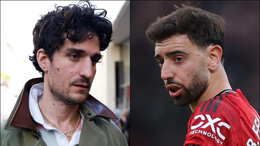 Louis Garrel (left) and Bruno Fernandes.
