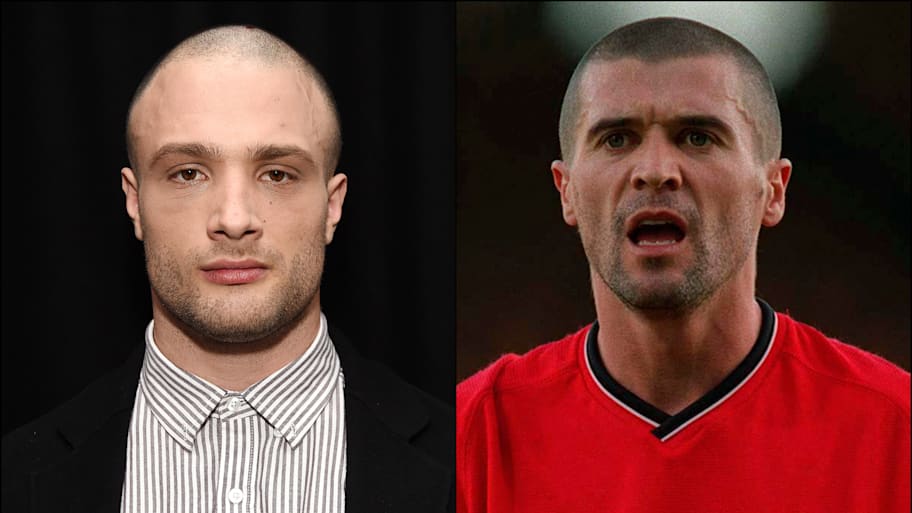 Cosmo Jarvis (left) and Roy Keane.