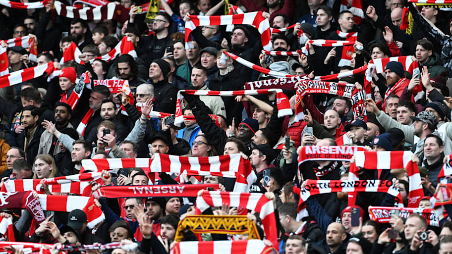 Arsenal fans and their scarves.
