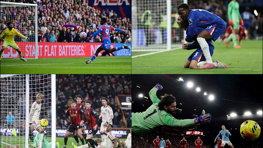 Crystal Palace, Chelsea, Bournemouth and Manchester City scoring winning goals against Liverpool in stoppage time.
