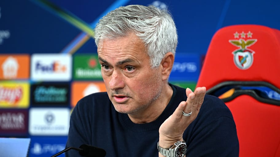 José Mourinho at a press conference.