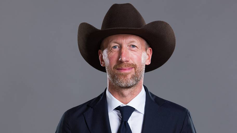 Graham Potter sporting a cowboy hat.