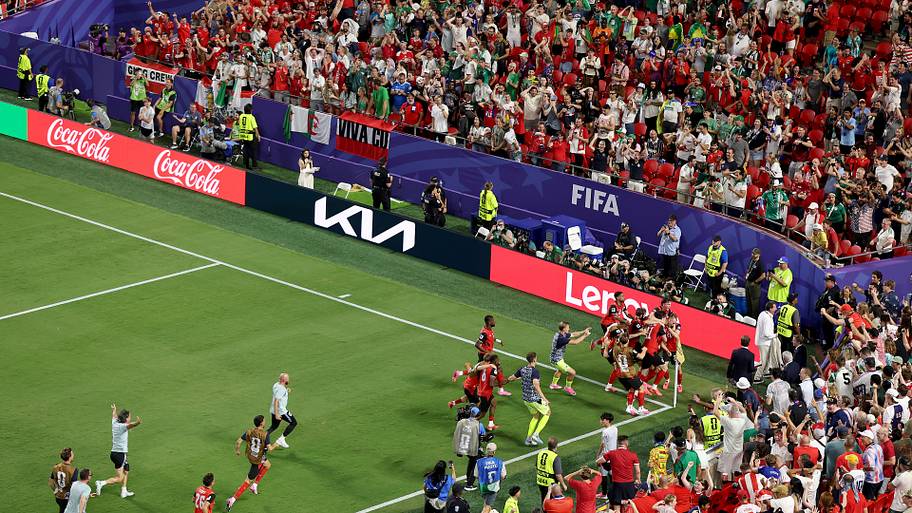 It was absolute bedlam for Austria.