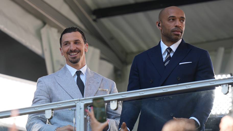 Zlatan Ibrahimović (left) and Thierry Henry.