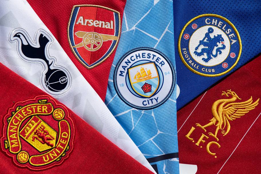 Premier League badges.