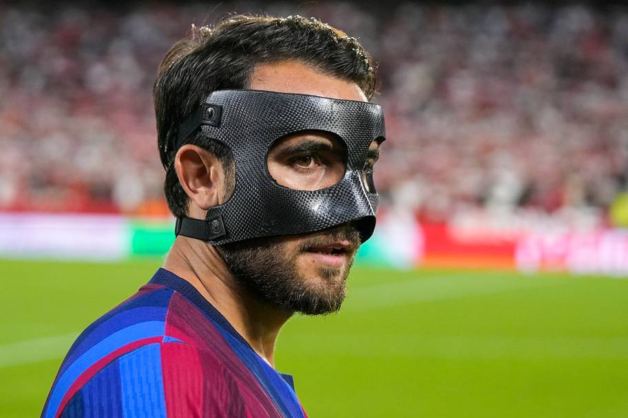 Eric Garcia behind his mask.