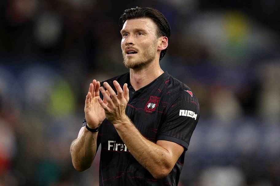 Kieffer Moore clapping away.