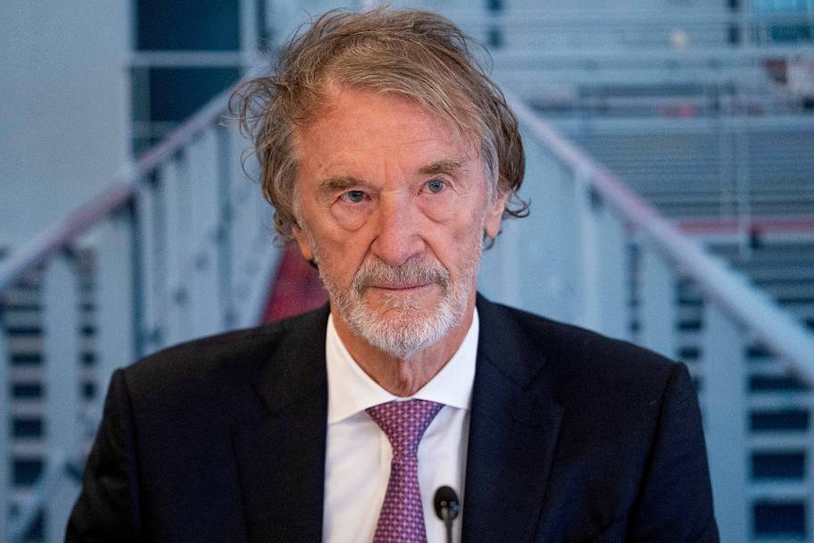 Sir Jim Ratcliffe looking stern.