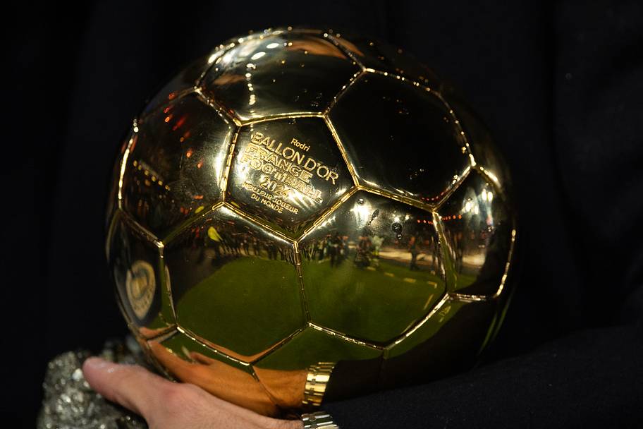 The Ballon d’Or trophy.