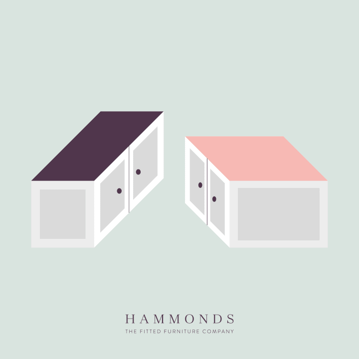 hammonds optical illusion with two cabinets