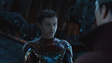 Marvel Studios' AVENGERS: INFINITY WAR

Spider-Man/Peter Parker (Tom Holland)

Photo: Film Frame

©Marvel Studios 2018