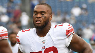 New York Giants offensive lineman Evan Neal  