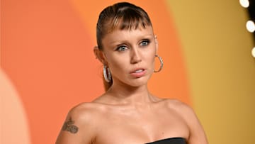 Miley Cyrus attends the 2025 Vanity Fair Oscar Party in Beverly Hills, California in March 2025.