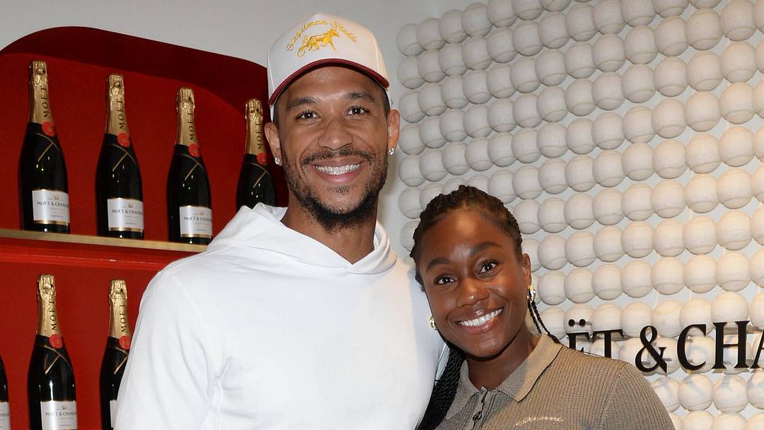 New York Knicks star player Josh Hart and his wife, Shannon Hart, whom he met in high school and has become his biggest fan.