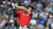 Atlanta Braves first baseman Matt Olson has been one of the few bright spots for the team this season.