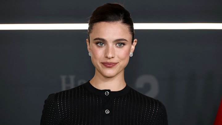 Margaret Qualley attends Netflix's "Happy Gilmore 2" New York Premiere in New York City in July 2025.