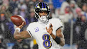 Ravens QB Lamar Jackson will be the basis of plenty of fantasy football teams names for the 2025 NFL season.
