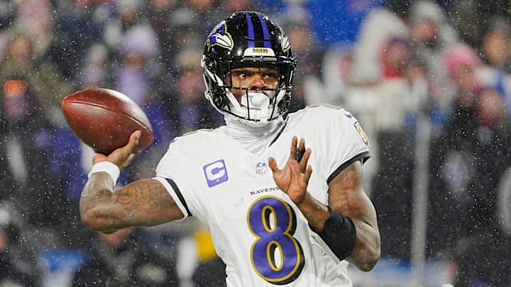 Ravens QB Lamar Jackson will be the basis of plenty of fantasy football teams names for the 2025 NFL season.