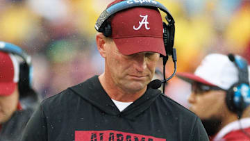 Alabama Crimson Tide head coach Kalen DeBoer hasn't addressed any Michigan Wolverines rumors with his team