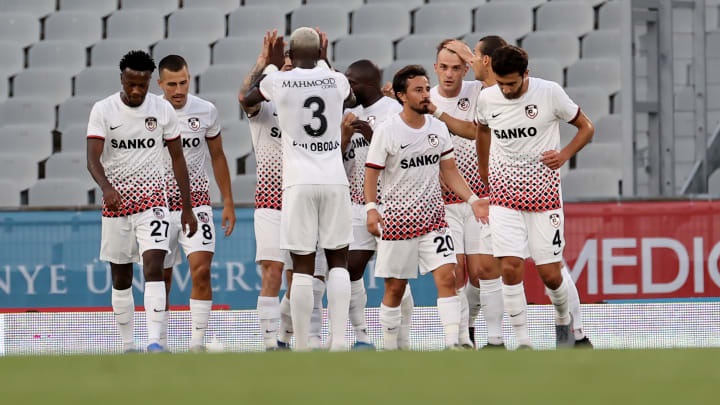 Gaziantep FK oyuncularının gol sevinci Gaziantep FK oyuncularının gol sevinci