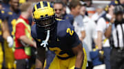Sep 14, 2024; Ann Arbor, Michigan, USA;  Michigan Wolverines defensive back Will Johnson (2) pursues a play on defense against the Arkansas State Red Wolves at Michigan Stadium. Mandatory Credit: Rick Osentoski-Imagn Images