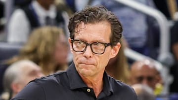 Atlanta Hawks head coach Quin Snyder reacts against the Orlando Magic.