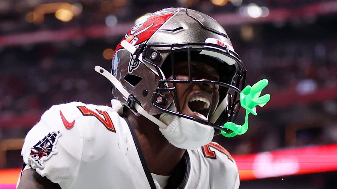 Tampa Bay Buccaneers RB Bucky Irving is expected to make his return to the lineup on Sunday. (Mandatory Credit: Brett Davis-Imagn Images)