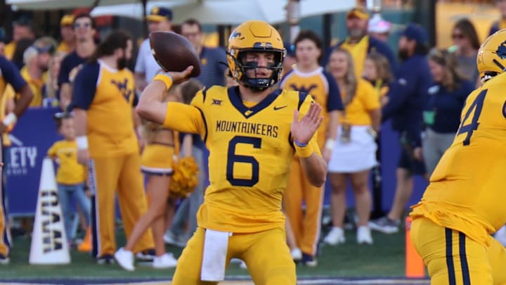 West Virginia University quarterback Garrett Greene.