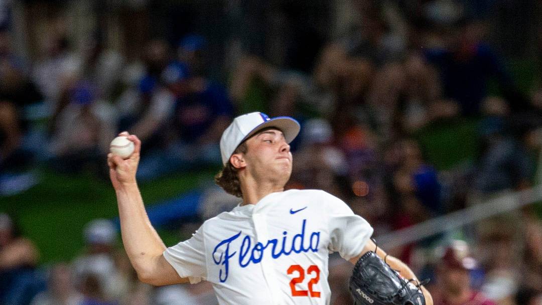 Florida pitcher Jackson Barberi (22) has been one of the Gators' best arms this season.