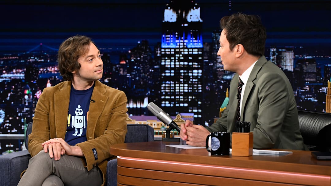Christian Hubicki on The Tonight Show Starring Jimmy Fallon - Credit: Todd Owyoung/NBC