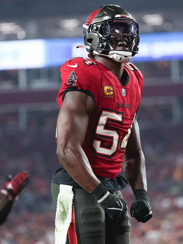 Tampa Bay Buccaneers linebacker Lavonte David (54) 