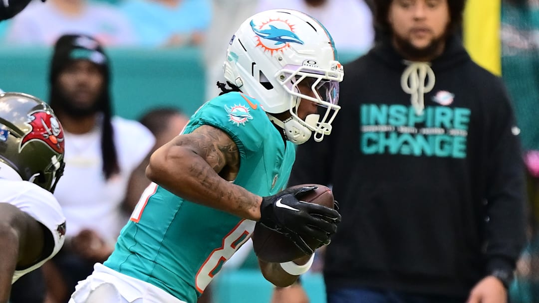 Miami Dolphins receiver Theo Wease Jr.