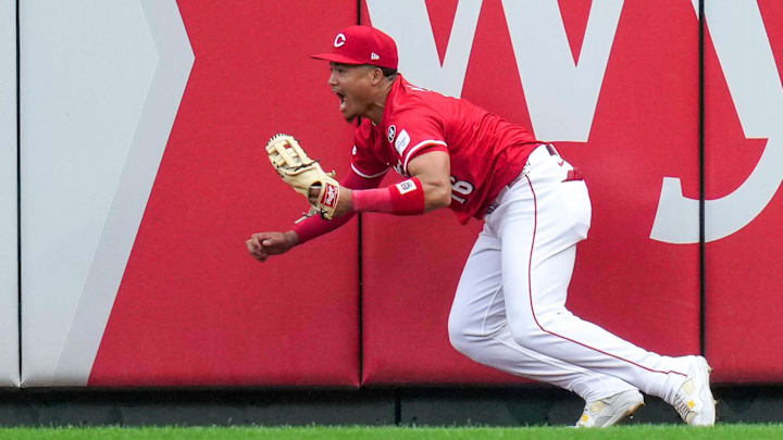 Cincinnati Reds outfielder Noelvi Marte (16) celebrates
