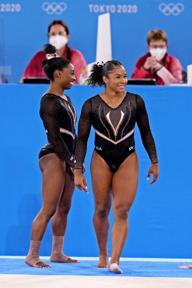 Simone Biles, Jordan Chiles, Team USA, USA gymnastics, Paris Olympics