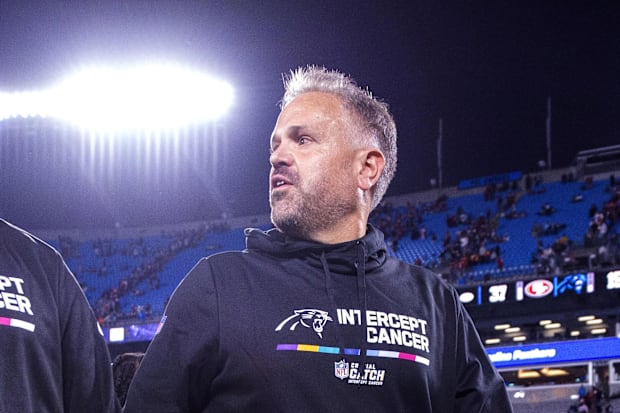 Carolina Panthers head coach Matt Rhule.
